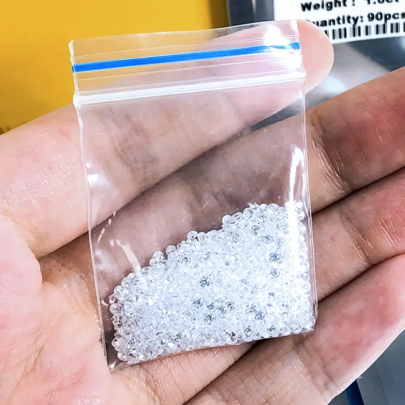 Xingyue Gems Manufacturer 0.7-2.9mm Round DEFGH Color White Custom Small Melee VVS Wholesale Diamond Stones Loose Moissanite