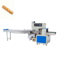 Machine d'emballage horizontale automatique à grande vitesse pour biscuits en forme de coussin, machine d'emballage de sacs à flux arrière