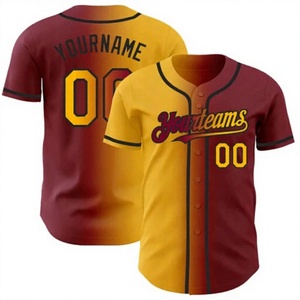 Camiseta de Béisbol Personalizada con Patrón Sólido, Unisex, para Adultos, Manga Corta, Transpirable, de Secado Rápido, Talla Grande, Poliéster, Nombre del Equipo y Número en la Parte Delantera - Product Image 1