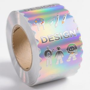 Customized Glossy Vinyl PVC Adhesive Stickers <b>Waterproof</b> and Weatherproof Packaging <b>Labels</b> with Logo Print - Product Image 1
