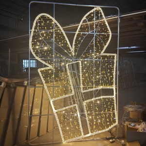 Dış Mekan Sokak Aydınlatma Direği Motif Işık Dekorasyonu Festivali Dış Mekan Su Geçirmez Noel Süslemeleri Led Direk Motif Sokak Lambaları - Product Image 6