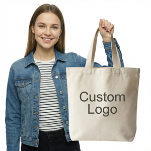 Bolsas de Lona con Logotipo Personalizado al por Mayor, Bolsas Promocionales Reutilizables en Blanco para Eventos Empresariales, Regalos de Marca - Product Image 1