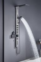 Thermostatische Duschpanele mit LED-Hintergrundbeleuchtung |   Regendusche, Handbrause & Körperdüsen |   Moderne Badezimmerdusche
