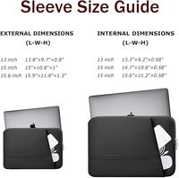 Housse de protection et sacoche portable pour ordinateur portable 11-15,6 pouces, durable et personnalisée, avec protection en mousse pour PC, Mac, HP, Dell