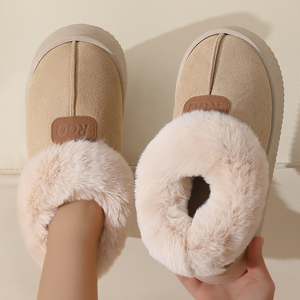 Nouvelle Arrivée – Chaussons d'été et d'hiver intérieur/extérieur à semelle confortable en coton pelucheux avec fonction antidérapante – Meilleures ventes - Product Image 3