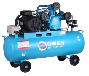 Pompe à air industrielle monophasée homologuée CE GS, 4HP 3kW, entraînement par courroie, cylindre 65mm*3, 8 bars, 360L/min, W-0.36 - Product Image 2