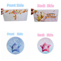 Niño y Niña bebé de un año de edad Baby Shower Photo Booth Props accesorios de fiesta de cumpleaños