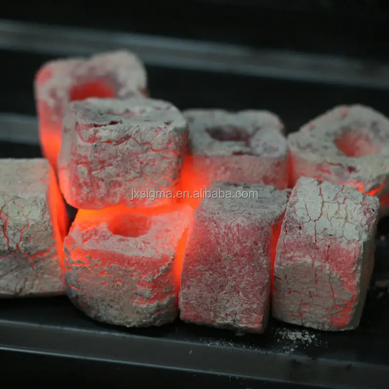 Machine Made Briquette Price Per Ton Of coal briquette flat Bamboo Sawdust barbecue charbon