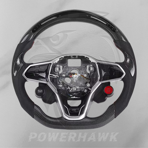 Nuevo Volante Deportivo PowerHawk de Fibra de Carbono y Cuero para Volkswagen Golf 6-8R <span class=keywords><strong>GTI</strong></span> <span class=keywords><strong>Polo</strong></span> Jetta para CC para Scirocco - Product Image 1