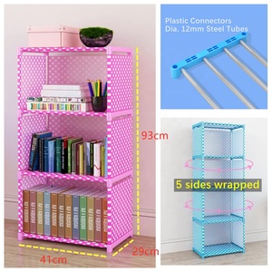 Estantería <span class=keywords><strong>plegable</strong></span> de <span class=keywords><strong>tela</strong></span>, armario de libros portátil, caja de almacenamiento de libros - Product Image 2