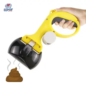 2 In 1 Tragbarer Haustier-Toiletten reiniger Pet Dog Poop Pickup Scooper Mit Mülls ack Spender Hund Ausgehen Toiletten pf lücker