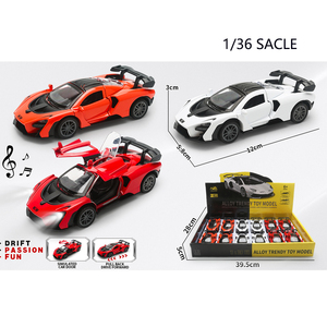 Auto Giocattolo per Bambini da 12CM con Luci e Musica, Porte Apribili, in Lega Metallica - Product Image 5