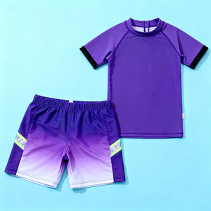 Maillot de bain personnalisé Oeko Tex pour bébé Maillot de bain enfant protection solaire UPF 50 Maillots de bain deux pièces pour garçons pour <span class=keywords><strong>piscine</strong></span> - Product Image 1