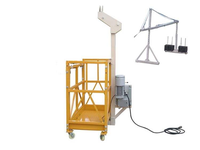 Plateforme suspendue en acier robuste ZLP630, plateforme de travail en hauteur électrique, capacité de charge de 630 kg, hauteur réglable, verrouillage de sécurité LS30