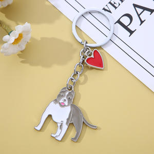 Porte-clés en métal en forme de chien de compagnie, nouveau modèle de dessin animé, Basset, Boston Terrier, <span class=keywords><strong>Bull</strong></span> Bully, Changzhi - Product Image 2