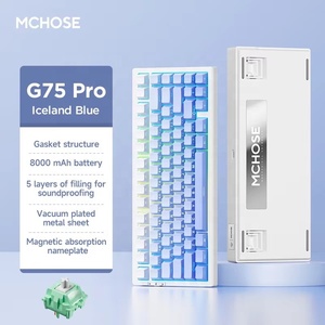 Teclado Mecánico Inalámbrico para Juegos G75 V2 Professional 75%, Personalizable con 3 Modos, Teclas para Compras en Línea - Product Image 5