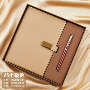 Carnet d'adresses de bureau en cuir PU A5/B5 personnalisé, coffret cadeau d'affaires portable avec logo personnalisé, couleur personnalisée, design créatif - Product Image 5