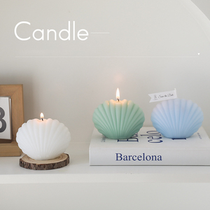 Vela perfumada de concha de mar para decoración del hogar, velas adorables de alta calidad, precio bajo de fábrica - Product Image 2