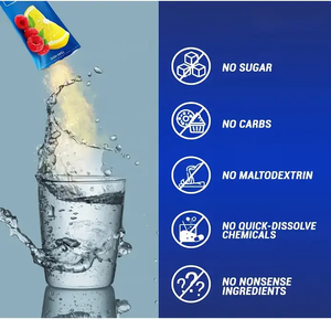 Poudre d'électrolyte végétalien Supplément de boisson Entraînement Récupération Vitamines aux fruits Énergie Soutient la poudre d'électrolyte - Product Image 4