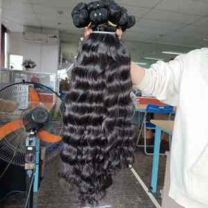 Extensions de cheveux Remy vierges vietnamiennes Double trame Offre Spéciale fabriquées au Viet Nam 2025 Cheveux de trame de vague océanique - Product Image 1