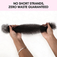 Cheveux humains bruts QVR Afro Kinky du Pérou pour tresses et dreadlocks, 50g/pièce, extensions Remy vierges brun naturel, peuvent être permanentés, toutes les couleurs