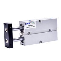 Cilindro Neumático de Aluminio de Doble Eje y Doble Vástago de la Marca XINDE, Modelo de Gran Empuje de Tamaño Pequeño TDA/TN10/16/20-10*20X30X50X70S