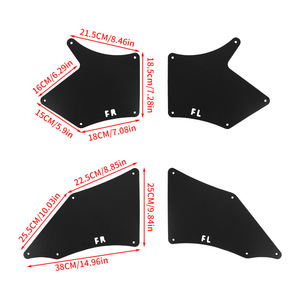 Toyota <b>Wheel</b> Arch Mudguards <b>Plastic</b> Black For Retrofit Upgrade 53735-35150 - Product Image 2