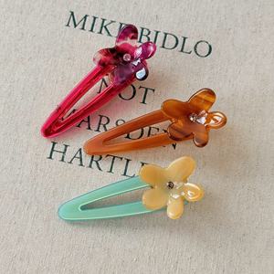 กิ๊บติดผมรูปดอกไม้สีสันสดใส ทำจากอะซิเตท น่ารัก เหมาะสำหรับวันหยุดพักผ่อน สำหรับผู้หญิง/เด็กผู้หญิง - Product Image 3