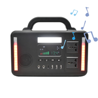 Générateur solaire portable TSX 300W MPPT avec batterie LiFePO4, alimentation d'urgence, onde sinusoïdale pure, pour la maison, l'extérieur, la voiture, sans fil