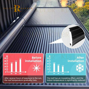 Store enrouleur motorisé pour patio, toit extérieur en verre, véranda, toit coupe-vent en aluminium, <span class=keywords><strong>isolation</strong></span> électrique, volet, auvent - Product Image 3