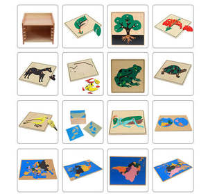 Grandi Blocchi Colorati Educativi con Manopole Cilindriche, Set di Cubi Sensoriali per l'Apprendimento Montessori, Giocattoli in Legno - Product Image 3