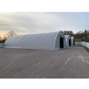 Tente en dôme en PVC préfabriquée pour <span class=keywords><strong>l</strong></span>'extérieur, cerceau <span class=keywords><strong>de</strong></span> grange, entrepôt frigorifique industriel, entrepôt européen pour parking, hangar temporaire. - Product Image 4