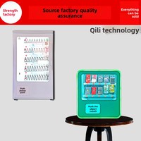 Distributeur automatique mural sans personnel pour snacks, boissons et cigarettes, petit modèle de comptoir, avec éclairage sur les quatre côtés