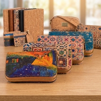Dompet Koin PU Lintas Batas Bahan Ramah Lingkungan Penutup Ritsleting Cetak Berwarna Penuh Pola Multi-warna Tempat Koin