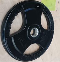 Disque de musculation en acier et ciment de haute qualité Xinrui avec trois trous, couleur au choix, XR501, équipement de gym à domicile
