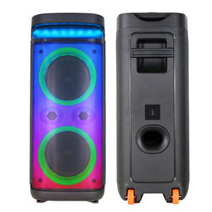 TWS Party Box Haut-parleur avec effet de lumière LED RVB dynamique <span class=keywords><strong>Trolley</strong></span> Haut-parleur karaoké 8 pouces Woofer Haut-parleur sans fil Blue Tooth - Product Image 6