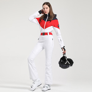 Monos a prueba de viento cálidos para exteriores de invierno, chaqueta de Snowboard para mujer, <span class=keywords><strong>pantalones</strong></span> de nieve y chaqueta para mujer, conjunto de traje de esquí impermeable - Product Image 4