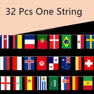 Banderín de Papel con Cuerda de Poliéster Ecológico de Doble Capa, Venta al Por Mayor del Fabricante, Color Personalizado, Nuevo Diseño, 32 Banderas de Países - Product Image 5