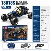 Kit de construction de buggy télécommandé 532 pièces, véhicule d'escalade à transmission par engrenages 2.4G, batterie 7.4V, kit d'assemblage STEM