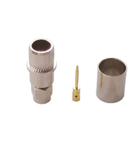 Câble d'antenne électrique RG213 étanche haute performance avec connecteur coaxial RF à sertir mâle SMA
