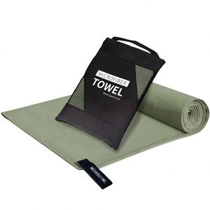 Eco-Friendly Microfiber Printed Sport Cooling Quick-Dry Solid Color Sports Towel Custom Design Logo for Fitness Gym Outdoor Use - Product Image 1