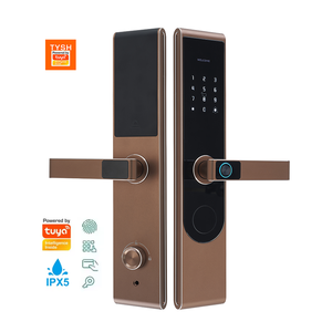 Cerradura Inteligente WiFi con Huella Dactilar TYSH Tuya/TTlock para Puertas de Madera con <span class=keywords><strong>Puerto</strong></span> de Carga de Emergencia para Apartamentos, <span class=keywords><strong>Hoteles</strong></span> y Hogares - Product Image 1