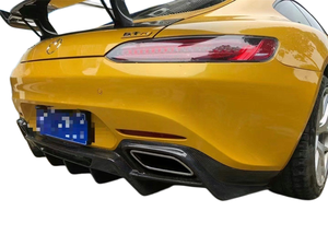 Kit carrosserie compact en fibre de carbone style YG pour Mercedes <span class=keywords><strong>AMG</strong></span> <span class=keywords><strong>GT</strong></span> GTS : Lame avant, jupes latérales, lames arrière, pièces de tuning - Product Image 4