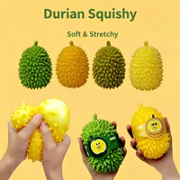 Balle anti-stress en plastique souple, mignonne et tendance, en forme de durian, pour les farces et les cadeaux de bienvenue pour filles et garçons