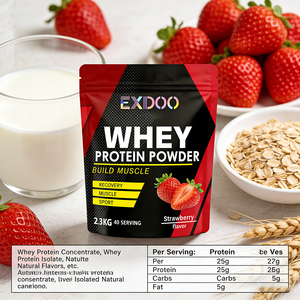 אבקת חלבון מי גבינה מבודד למבוגרים, תוסף תזונה ספורטיבית, 50 גרם+ חלבון, צמיחת שרירים, תוויות ניתנות להתאמה אישית - Product Image 3