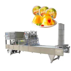 Автоматическая машина для запечатывания и наполнения фруктовых желейных чашек для Pp/Pet/пластик/бумага/металл/алюминиевая фольга