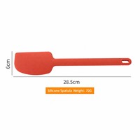 Spatule en silicone de qualité alimentaire, spatule à pâtisserie monobloc, plusieurs options de couleurs, antiadhésive, résistante à la chaleur, sans BPA, outil de cuisine