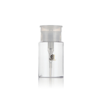 Flacon vide transparent en plastique rond de 60 ml, 100 ml, 150 ml pour démaquillant avec bouchon à clapet pour emballage cosmétique
