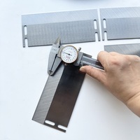 Couteau à découper le carton résistant à l'usure 177*77*1.5 avec fixation à 4 trous pour machines d'emballage automatiques Lames industrielles