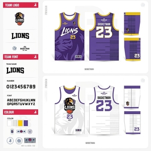 Set Personalizzato di Maglie da Basket Reversibili 180g, Uniformi di Squadra 2-in-1 Sublimate per <span class=keywords><strong>Club</strong></span> AAU e Leghe, MOQ 1 Set - Product Image 2